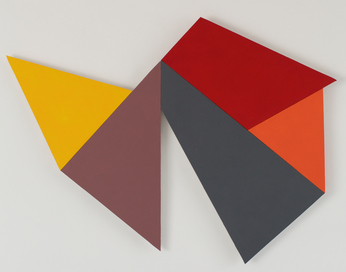 Ken Greenleaf Shaped Color Paintings Acrylic on canvas on shaped support