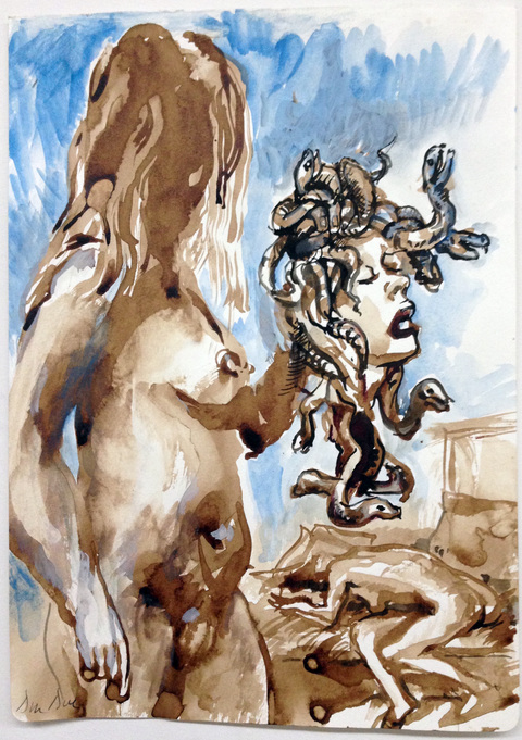 "Medusa" Narratives #3 Watercolor on paper