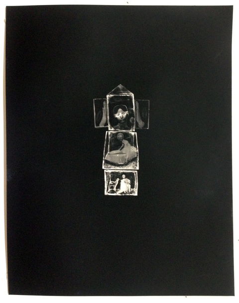 "Id, Ego, Super Ego" Narratives #5 Contact print of constructed negative