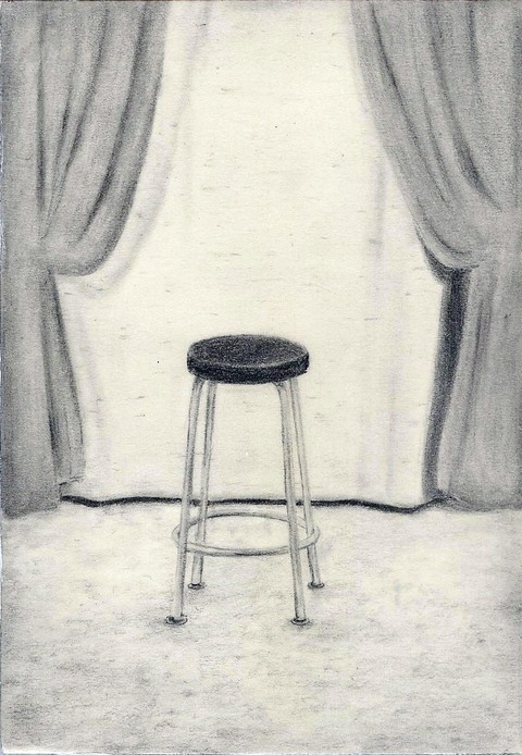 "Nightclub" Narratives #6 Graphite on paper