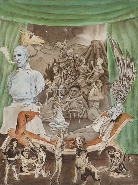 "Green Room Defense" Narratives #7 mixed media