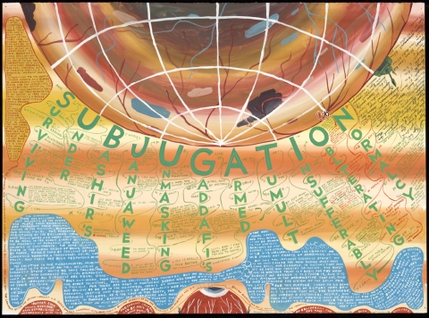 Subjugation Darfur at Our Doorstep Gouache on paper