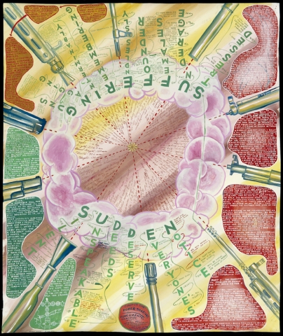 Sudden Suffering Darfur at Our Doorstep Gouache on Paper