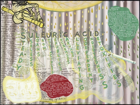 Sulfuric Acid Darfur at Our Doorstep Gouache on paper