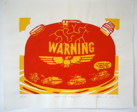 Rusty's Warning Monhegan Prints screen print | edition of 8
