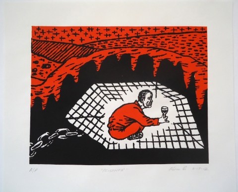 Prisoner Monhegan Prints screen print | edition of 20 prints