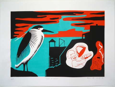 Walk of Shame Monhegan Prints screen print | edition of 10 prints