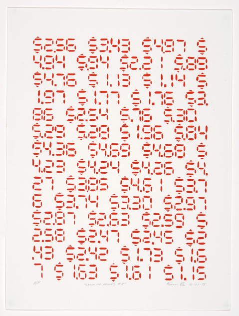 "Gasoline Prices #8" Kenny Cole Gasoline Prices screen print | edition of 25