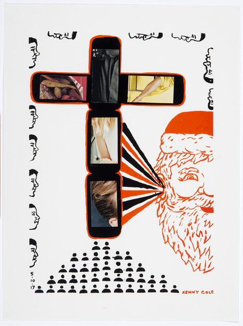 "Kris Kross" Kenny Cole Kris Kross Screen print with collage / edition 23/23