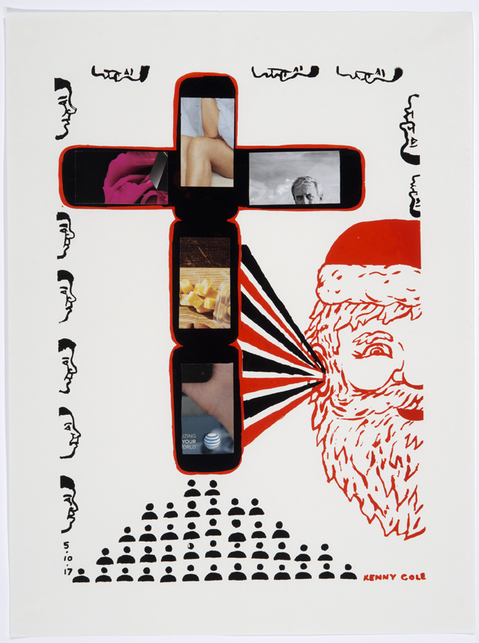 "Kris Kross" Kenny Cole Kris Kross Screen print with collage / edition 20/23
