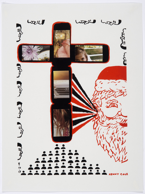 "Kris Kross" Kenny Cole Kris Kross Screen print with collage / edition 21/23