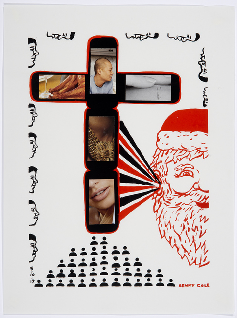 "Kris Kross" Kenny Cole Kris Kross Screen print with collage / edition 22/23
