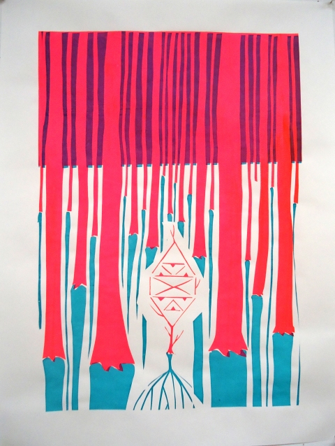 Winter Trees Kenny Cole 2013 prints screen print