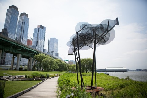 Flow1 - Cascade Sculpture Steel