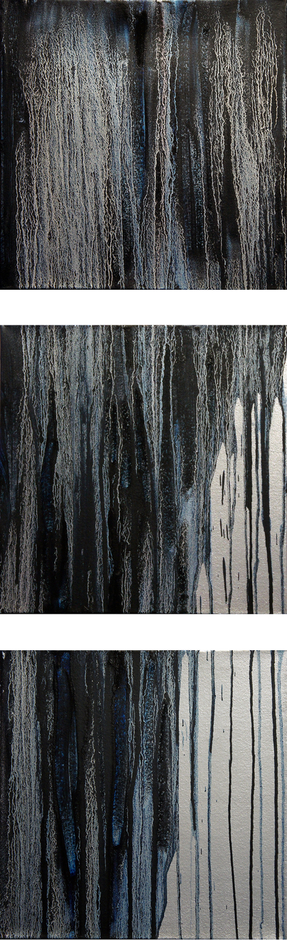Kristin Schattenfield-Rein Kilauea Oil, OIl Bar, Enamel on Canvas