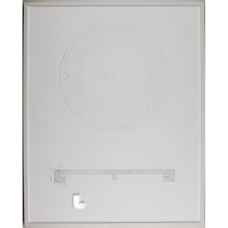 Manhole Series: Dan KYLE PATNAUDE Interzone silverpoint on paper, sterling silver