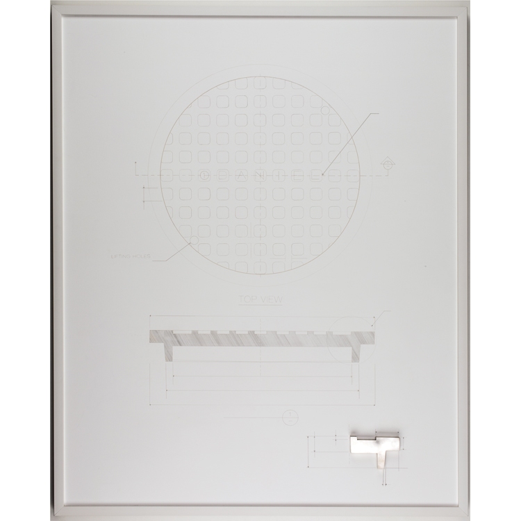Manhole Series: Daniel KYLE PATNAUDE Interzone silverpoint on paper, sterling silver