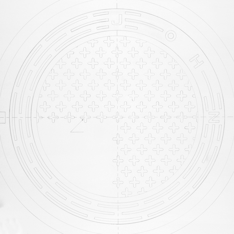 Manhole Series: John KYLE PATNAUDE Interzone silverpoint on paper, sterling silver