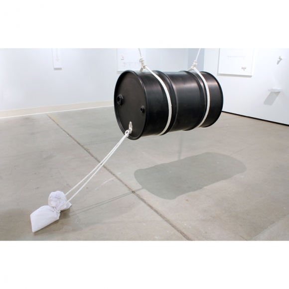 Holster Up, Bolster Down KYLE PATNAUDE Interzone 33 gallon steel drum, rope, nylon, sugar, sterling silver