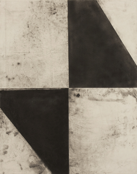 Telemark II L A U R A D U E R W A L D Telemark Series Wax, acrylic, graphite, paper on canvas