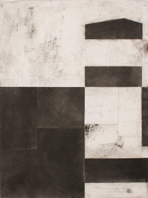 Untitled L A U R A D U E R W A L D Telemark Series Graphite, acrylic, wax and paper on canvas over panel