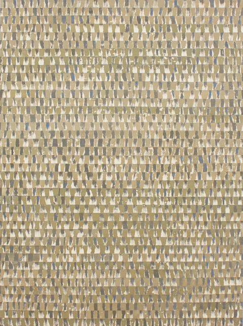 Template #9 L A U R A D U E R W A L D Template Series Wax, gouache, acrylic, graphite, paper on linen