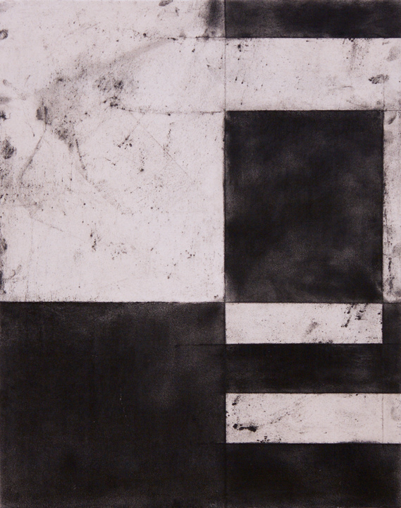 Telemark XXIV L A U R A D U E R W A L D Telemark Series graphite, acrylic and paper on canvas over panel