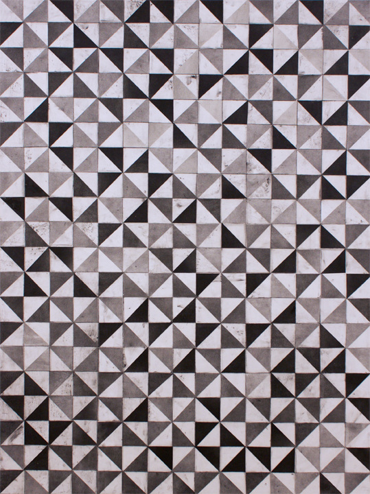 Untitled L A U R A D U E R W A L D Template Series Graphite, acrylic, and paper on canvas