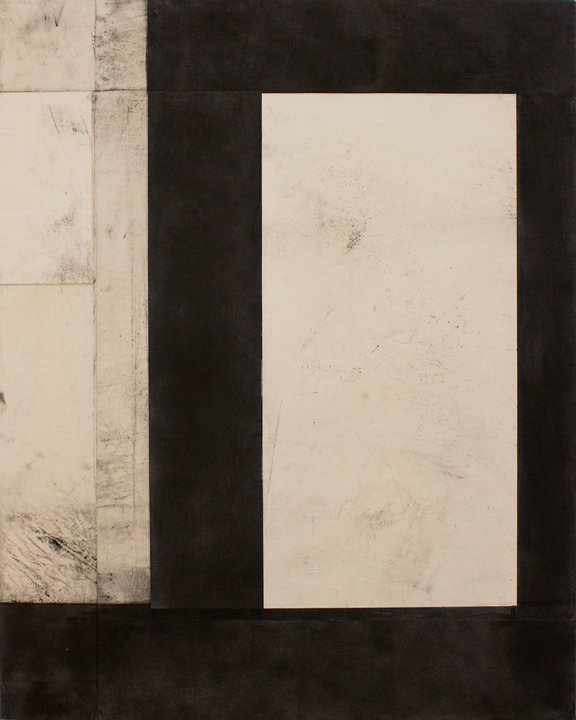 Telemark XXVII L A U R A D U E R W A L D Telemark Series graphite, acrylic, and paper on canvas over panel