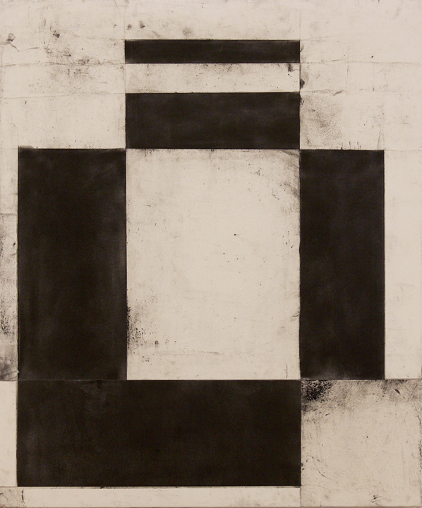 Telemark XXIX L A U R A D U E R W A L D Telemark Series Graphite, acrylic, paper, cold wax on canvas