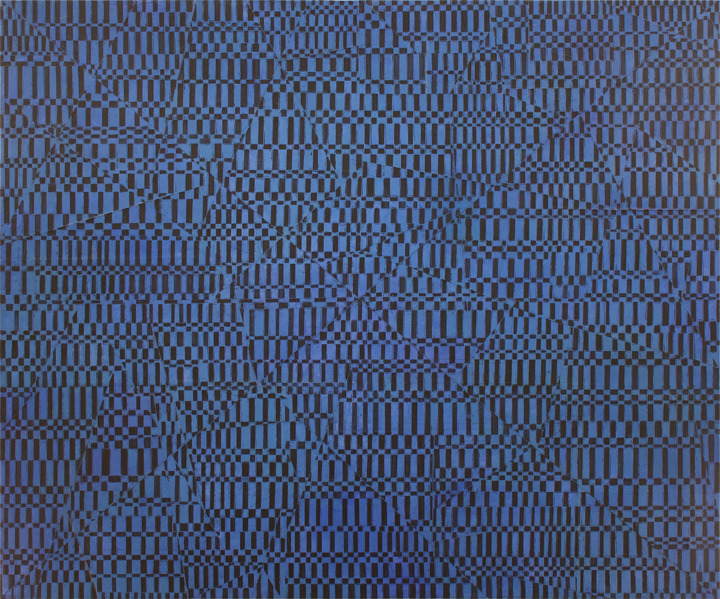 Tapestry L A U R A D U E R W A L D Template Series Graphite, acrylic, paper, cold wax, on canvas