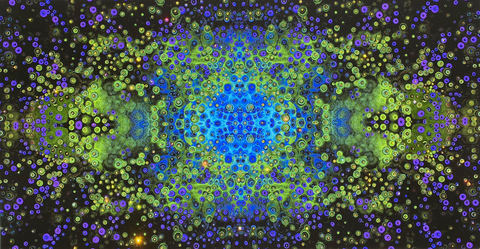 Morsel of Destruction Laura Gurton Mixed Media Works on Paper Mixed media: archival digital print with ink, colored pencils, crystals on paper