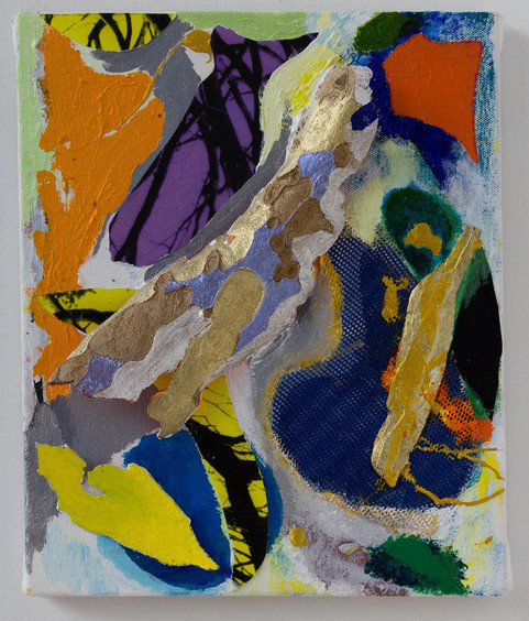 Forest Eyes Mixed Media Painting acrylic and mixed material