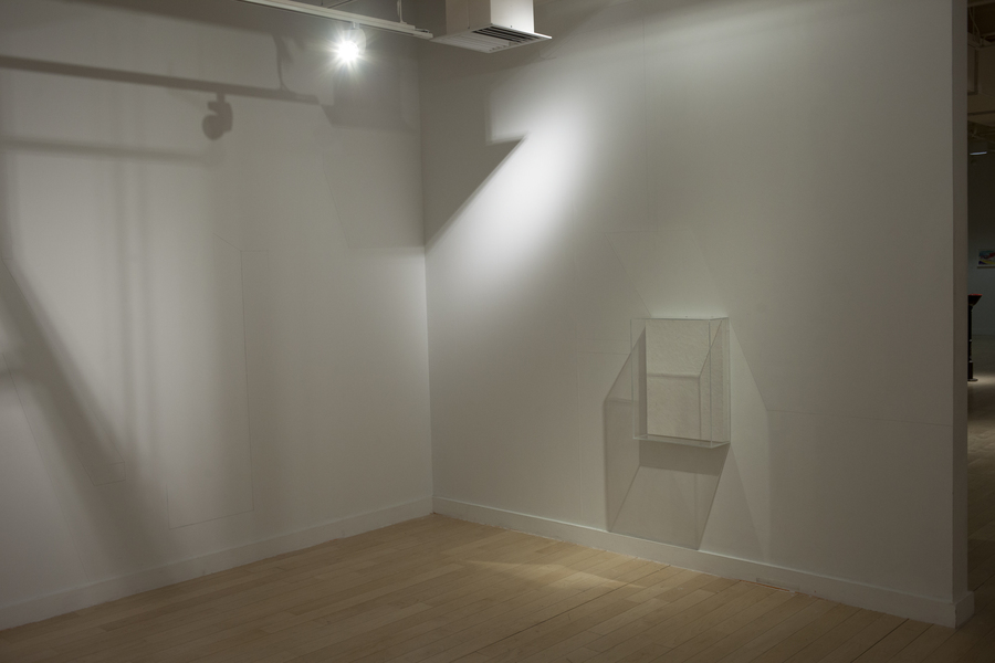 projection room Leah Cooper projection room materials include: wall vitrines, graphite, light, and shadow, and existing site elements