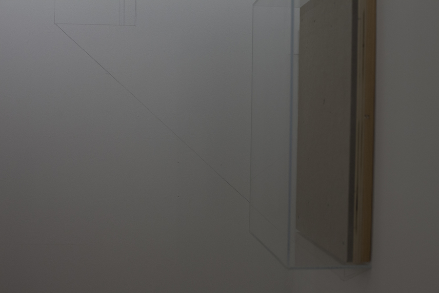projection room Leah Cooper projection room materials include: wall vitrines, graphite, light, and shadow, and existing site elements