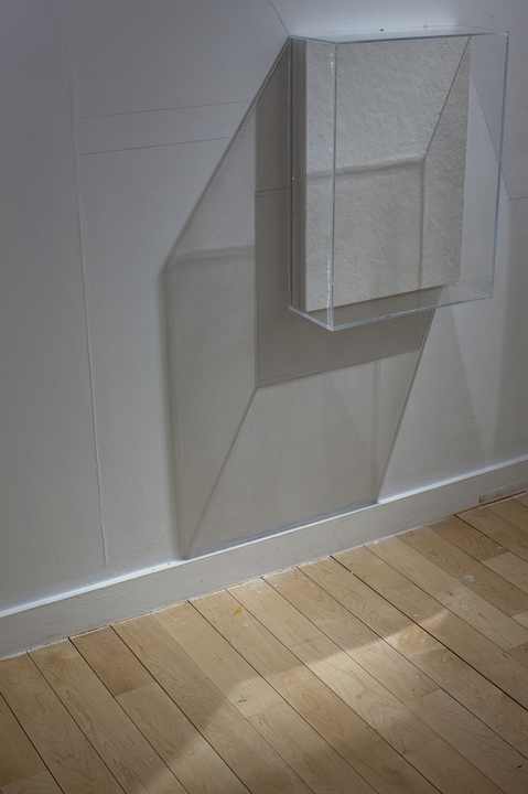 projection room Leah Cooper projection room materials include: wall vitrines, graphite, light, and shadow, and existing site elements