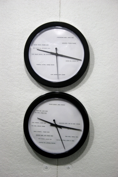 leah floyd my favorite time, my favorite hour altered clocks