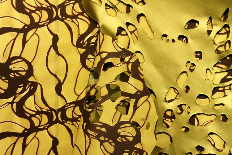 Gorge Lee Emma Running Gorge Digital Print, Satin, Hand Cutting