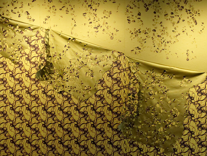 Gorge Lee Emma Running Gorge Digital Print, Satin, Hand Cutting