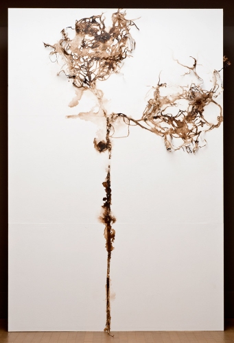 Roots Lee Emma Running Cut Paper Walnut Dye and Rust Stain, Cut Paper