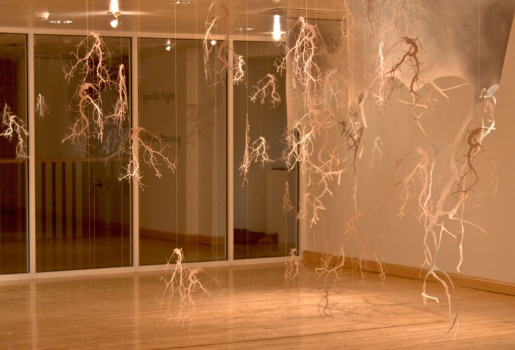 Specific Night Lee Emma Running Specific Night Cut Paper, Graphite drawings