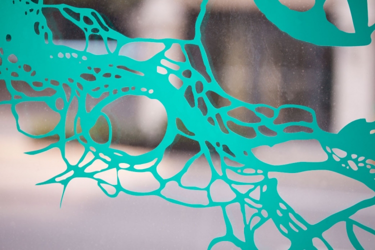 Swailing Lee Emma Running Swailing Cut vinyl on glass