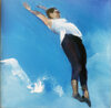 Woman Flying Through Space   FLYING ACROBATS oil/cnvas