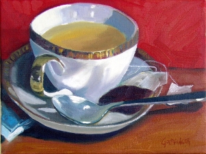 Lisa Goldfinger Still Life Oil on Canvas