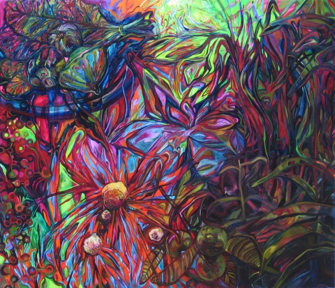 Thick As Thieves (Atrazine) On Canvas Oil, acrylic on canvas