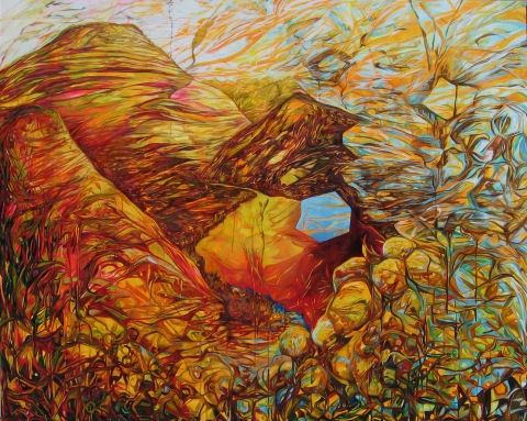 Drift On Canvas Oil/acrylic on canvas