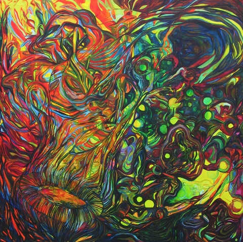 Tangle in the Gyre On Canvas Oil/acrylic on canvas