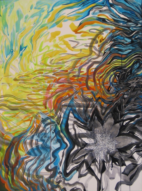 Confused Flower (Scotland #4) On Paper Gouache on paper