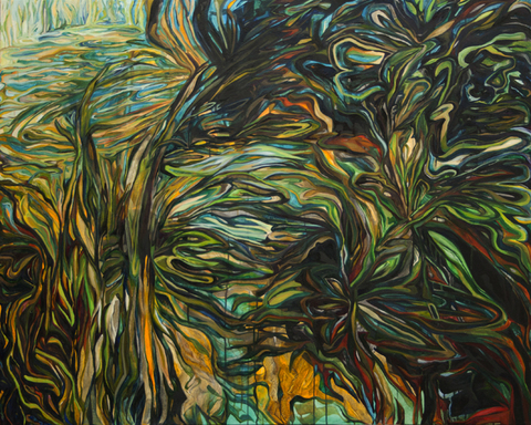 Eddy (Three Deities) On Canvas Acrylic/oil on canvas