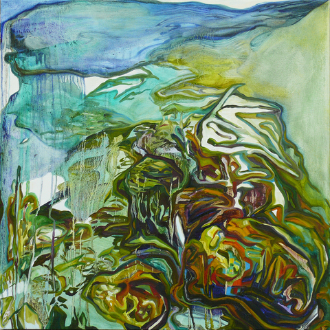 Reef #3 On Canvas Oil on canvas